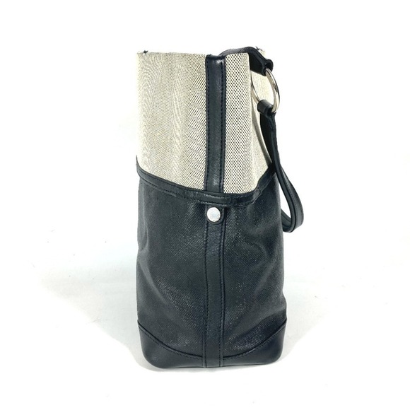 HERMES Black Coated Canvas Shoulder Bag - Picture 3 of 14